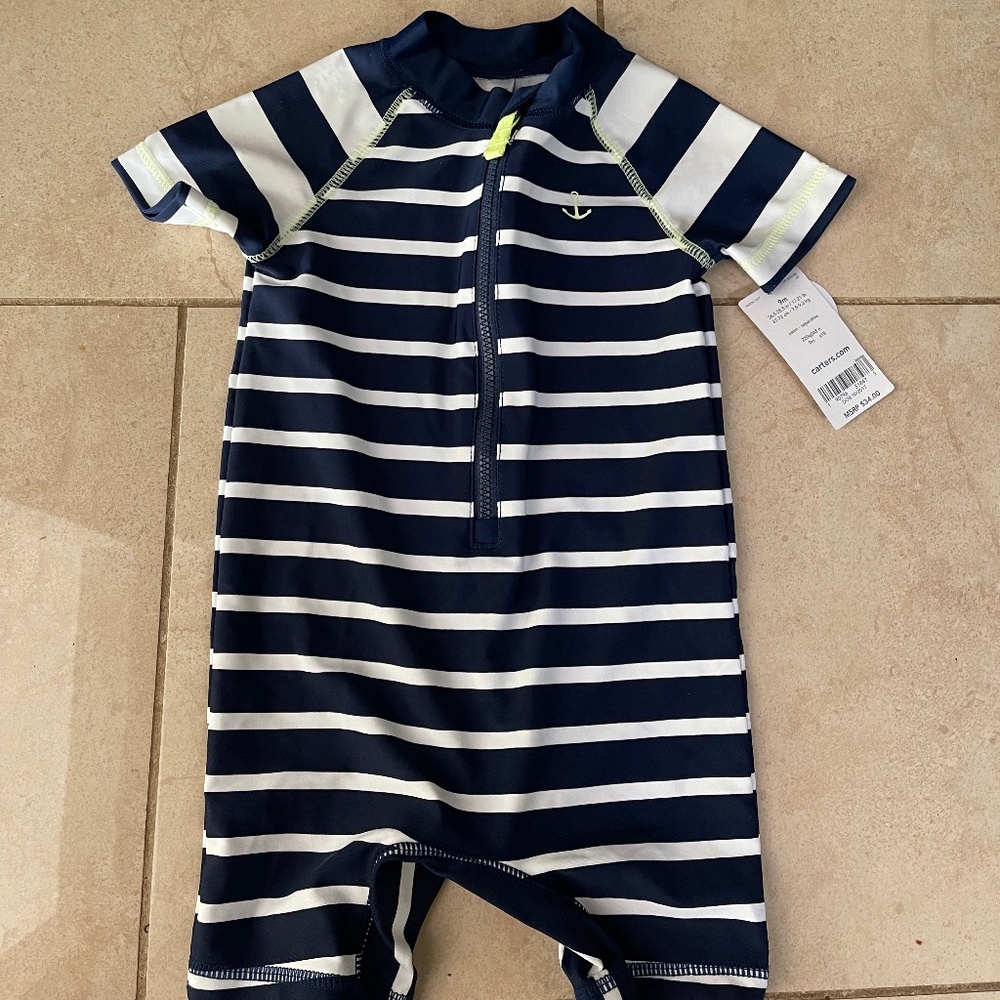 9 month swim onesie